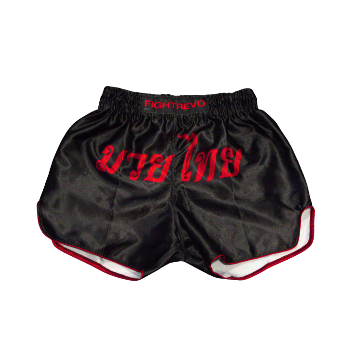 Muay Thai Shorts - Black and Red
