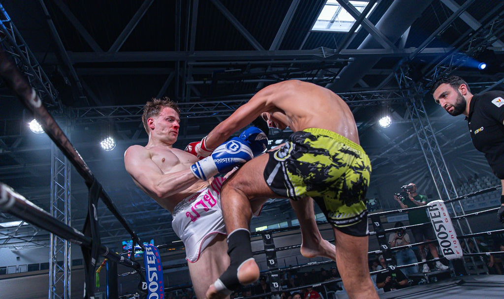 Muay Thai Shorts - White and Pink